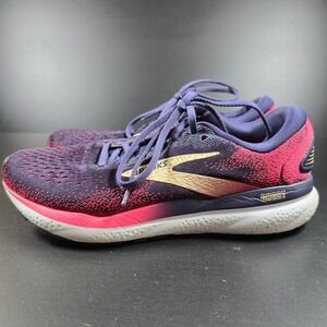 Brooks Ghost 16 Running Shoes Womens 9.5 Peacoat Raspberry Apricot Everyday Gym